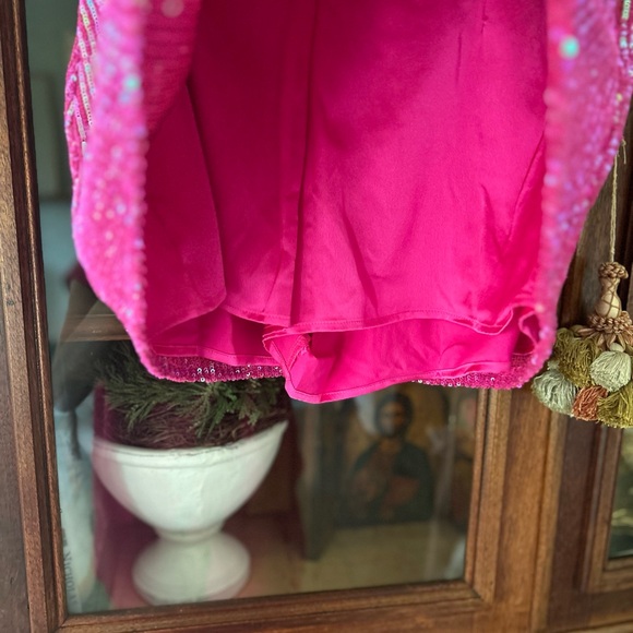 Show Me Your MuMu Fuchsia Sequin Mini Skirt - Picture 3 of 5